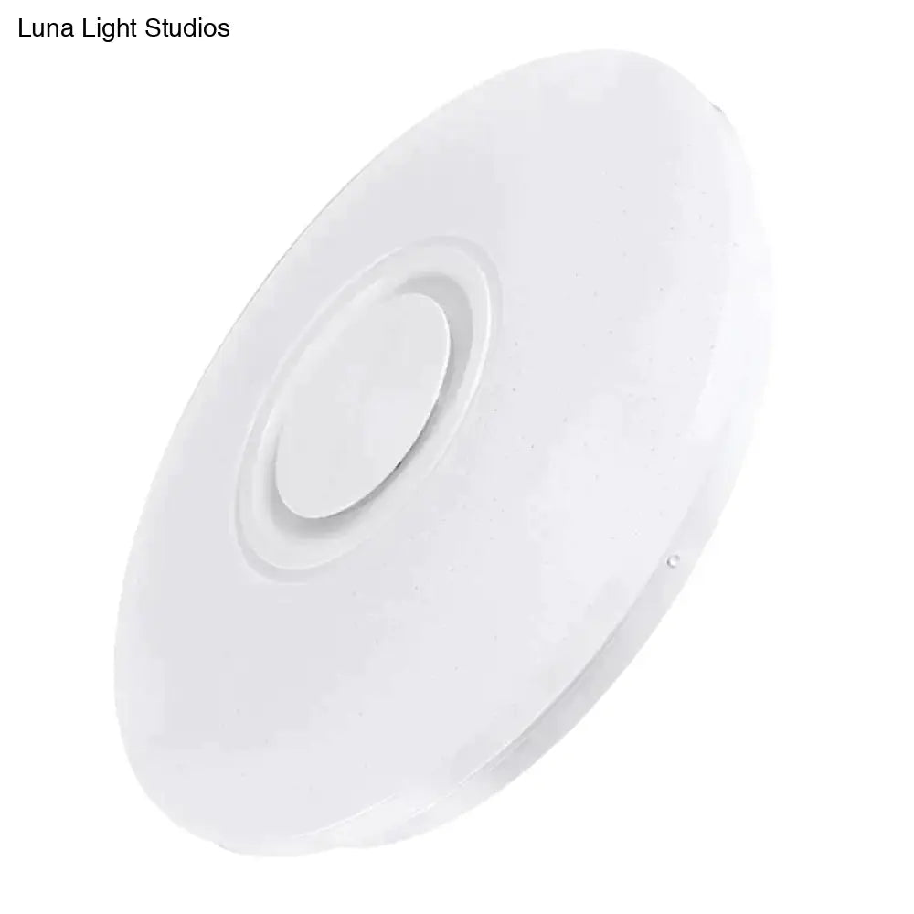 36W Rgb Flush Mount Round Starlight Music Led Ceiling Light Lamp With Bluetooth Speaker Dimmable