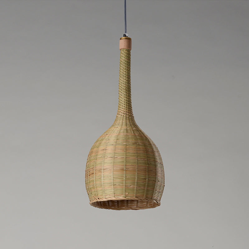 Bamboo Down Lighting Asia Beige Ceiling Lamp - Perfect For Living Room