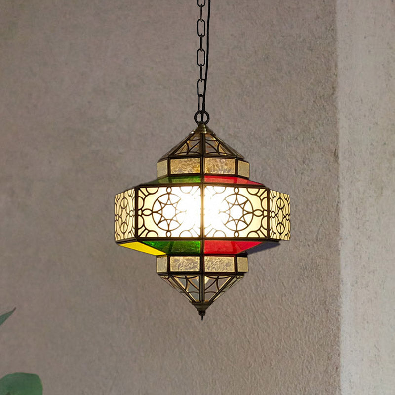 Art Deco Lantern Pendant Light In Black - Perfect For Your Kitchen