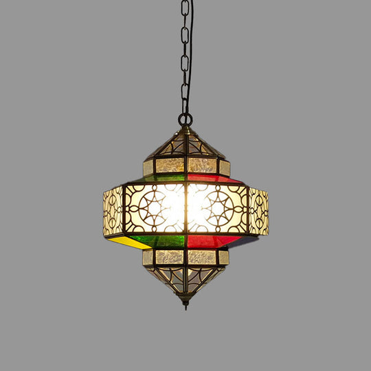 Art Deco Lantern Pendant Light In Black - Perfect For Your Kitchen