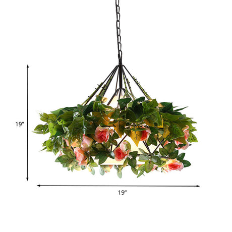 Vintage Black Metal Diamond Pendant Led Light - Perfect For Restaurants Available In 3 Sizes!