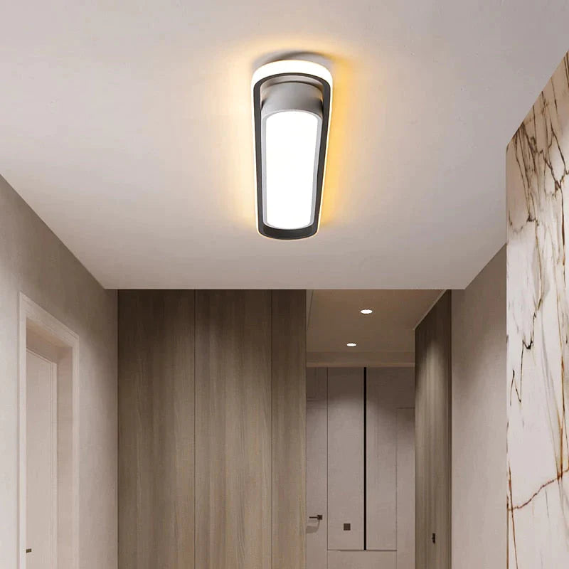 400/600/800mm Modern Led Ceiling Lights For Bedroom Carridor Foyer Black+White Painted Ceiling Lamp Fixtures 90-260V