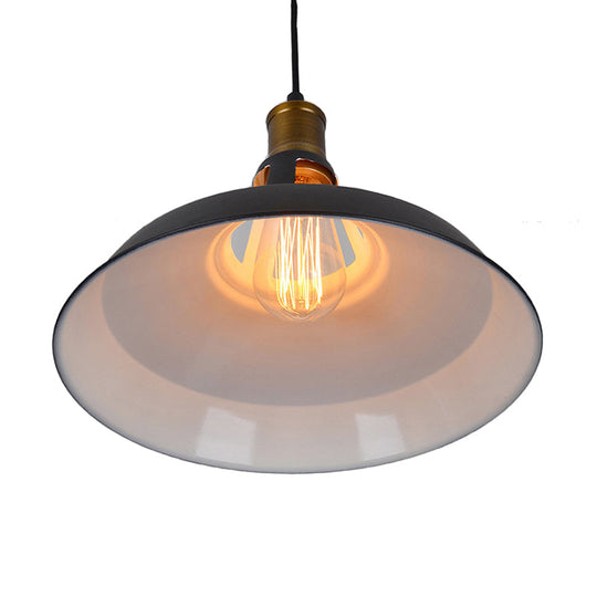 Dining Room Ceiling Light Fixture: 10.5/12/15 W 1-Light Hanging With Barn Shade - Farmhouse Style In