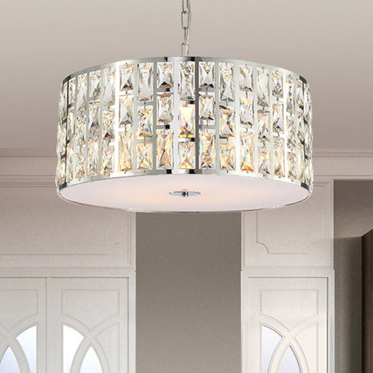 Simplicity Chrome Crystal 5-Light Chandelier With Diffuser