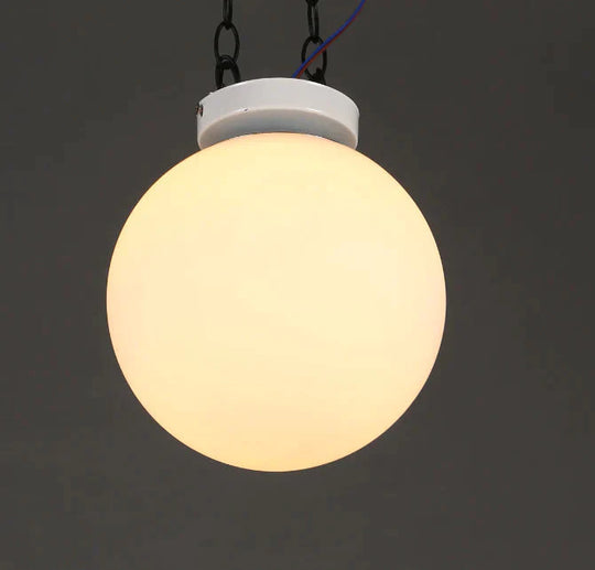 Modern Simple Milk White Ball Led Ceiling Lamp