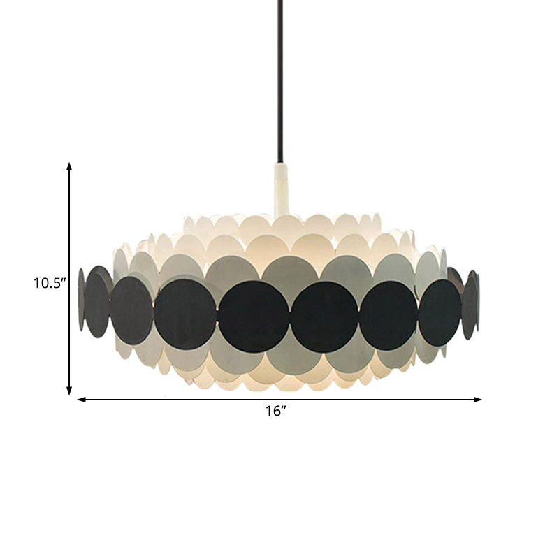 Contemporary Acrylic Oval Chandelier: Led Hanging Pendant Lamp For Living Room - 16/19.5/23.5 Wide