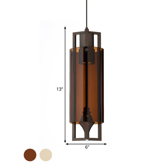 Modern Glass Dining Table Suspension Light With 1-Light And Nickel Frame