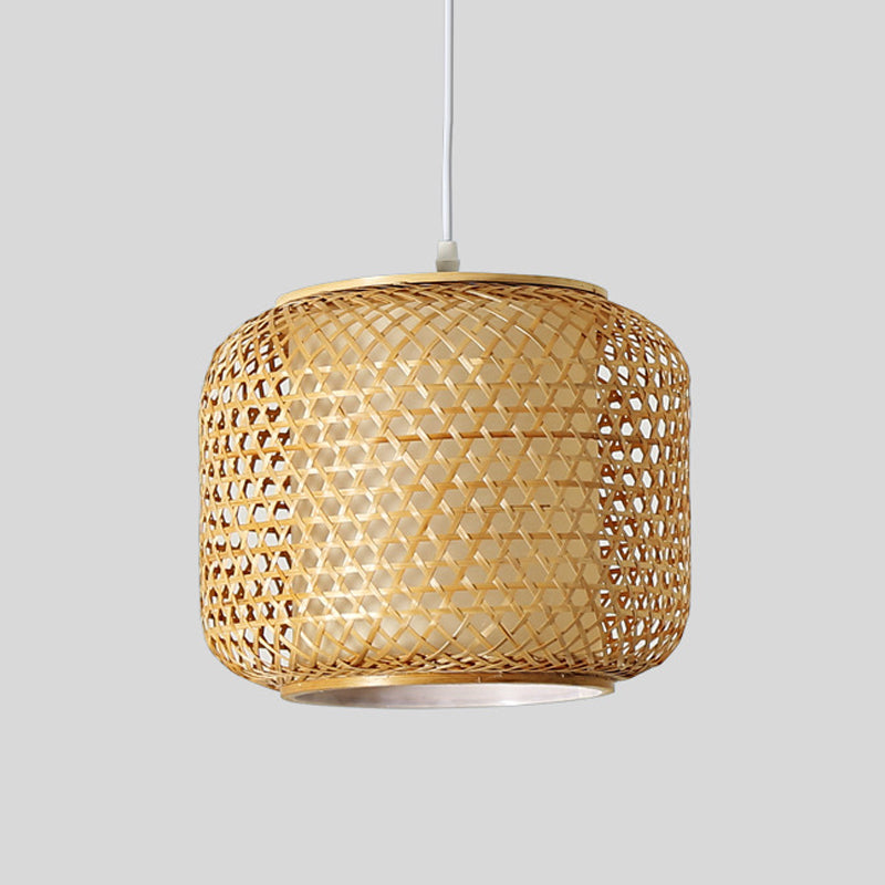 Rustic Wooden Bucket Pendant Light - Perfect For Restaurants