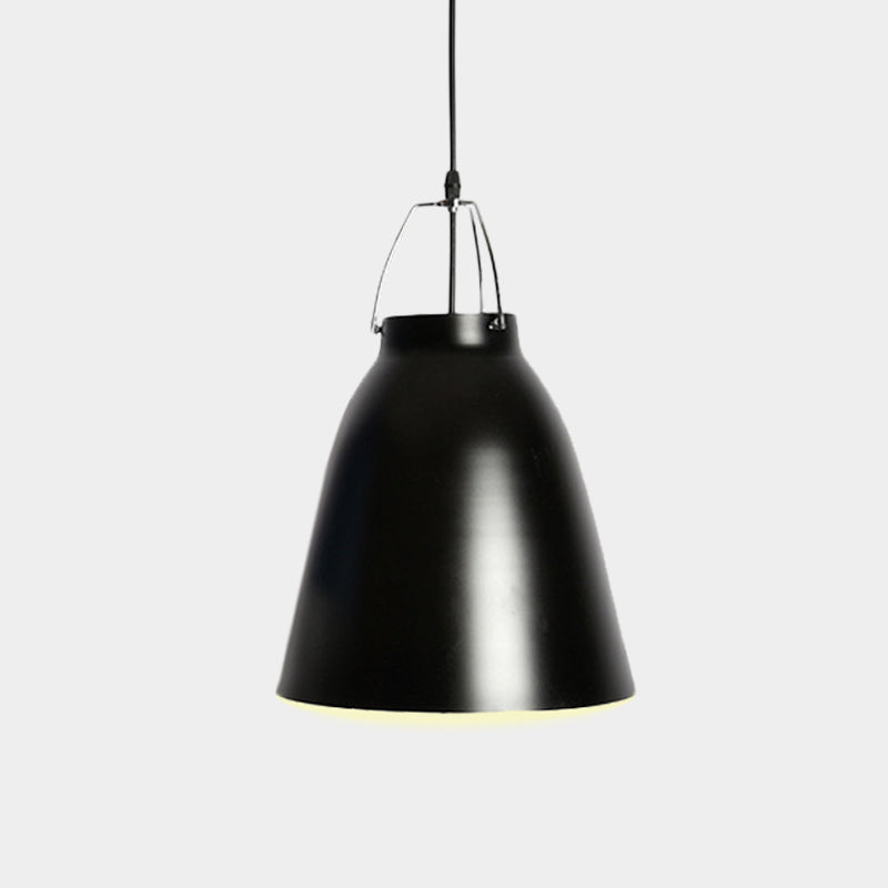 Black/White Modern Bell Pendant Light Fixture for Dining Room