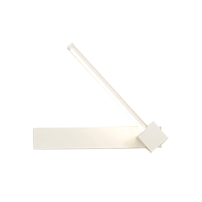 Rotatable Led Sconce: Modern White/Black Finish With Acrylic Shade For Wall Lighting In Warm/White