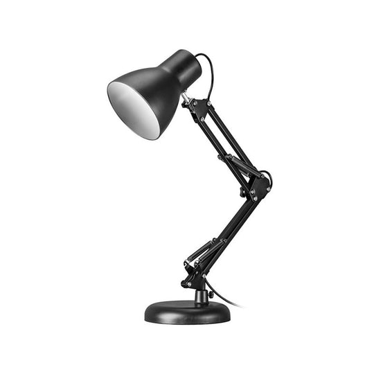 Black Metal Conic Shade Adjustable Desk Light - Stylish Industrial Task Lighting For Office