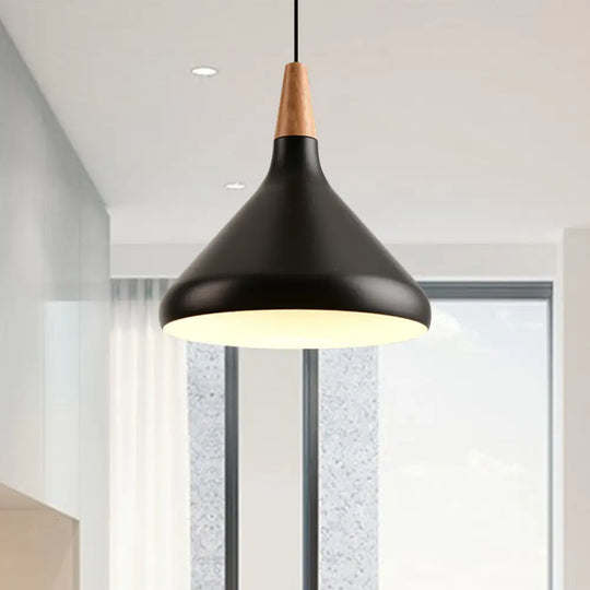 7’/11’/15’ W Cone Dining Table Pendant Light - Simple Metallic Design Adjustable Cord