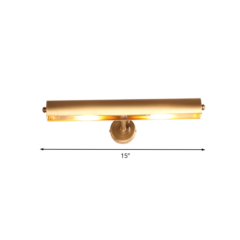 Bathroom Vanity Wall Mount Sconce In Brass With 2 Lights