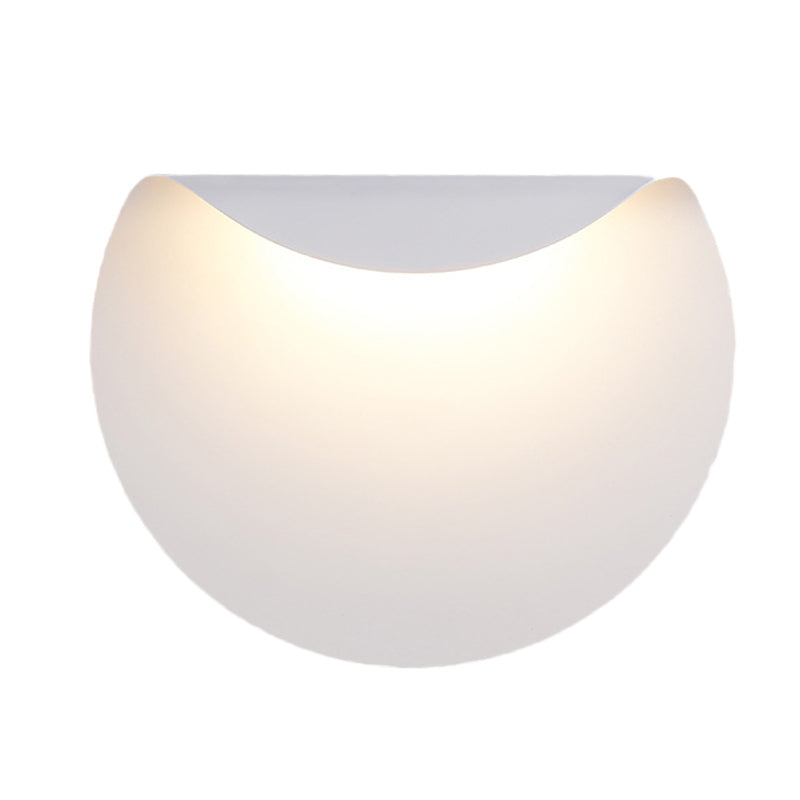 Bend Panel Wall Sconce Simple Aluminum Led Mounted Lamp For Living Room Warm/White Light