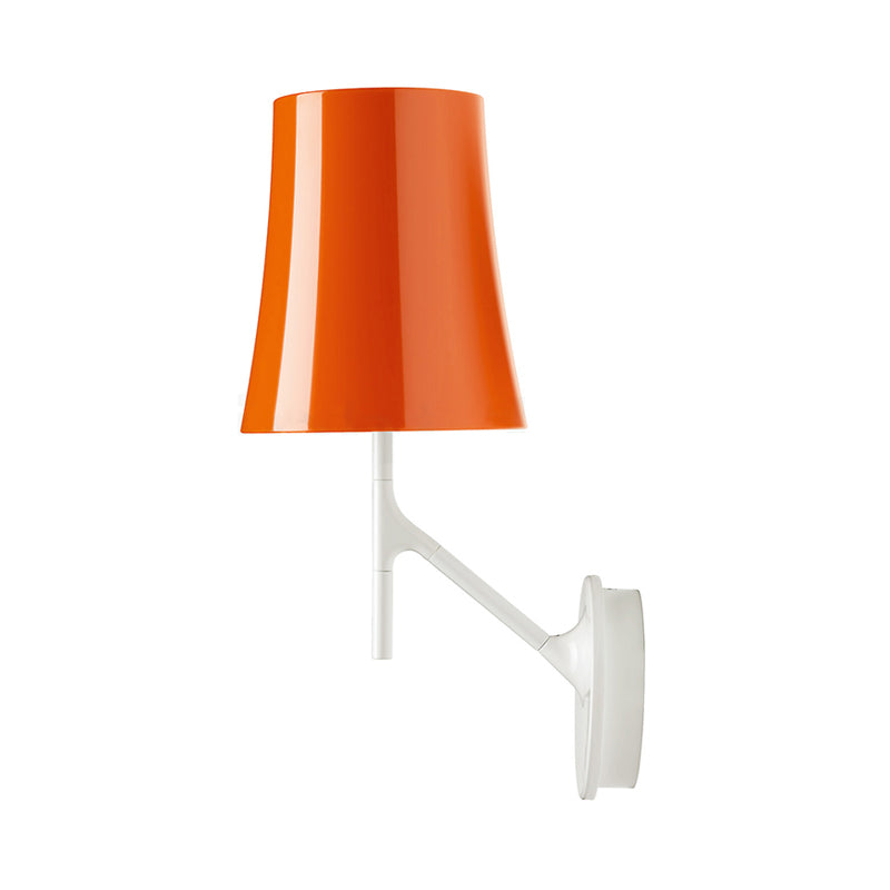 Stylish Orange And White Wall Mount Sconce Lamp For Modern Living Rooms