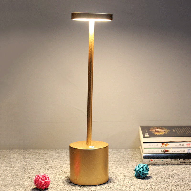 Minimalist Led Table Lamp With Gold Finish For Dining Desk & More