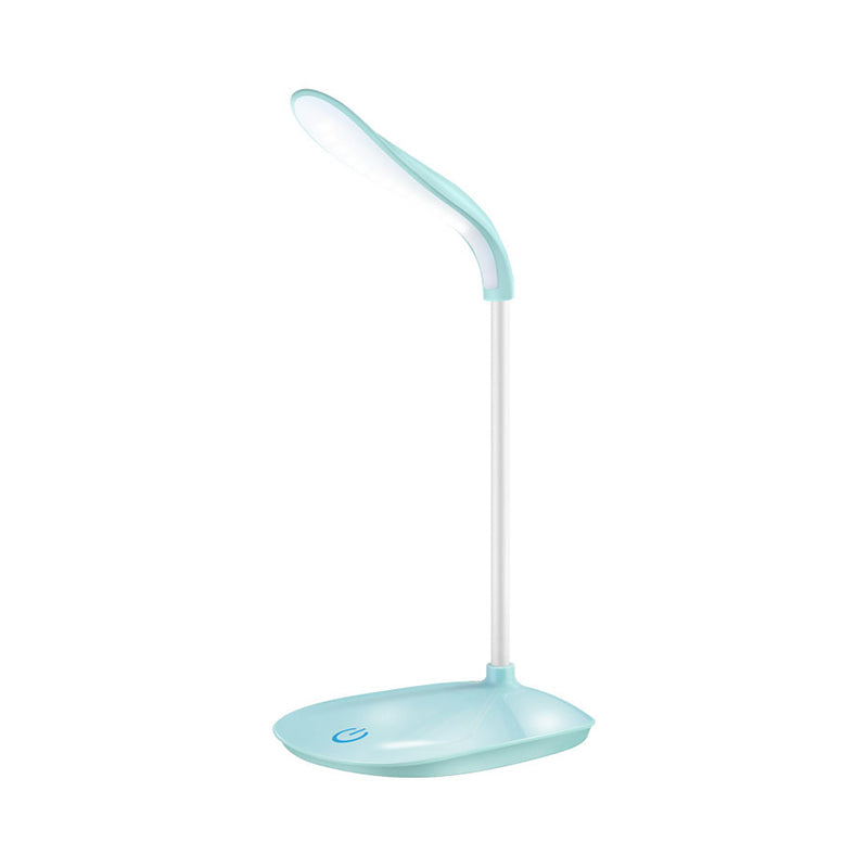 Blue/Pink/White Usb Charging Desk Lamp - Modern Touch-Sensitive Table For Reading