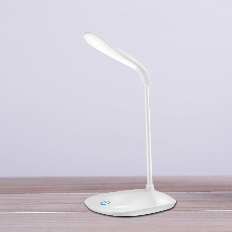 Blue/Pink/White Usb Charging Desk Lamp - Modern Touch-Sensitive Table For Reading