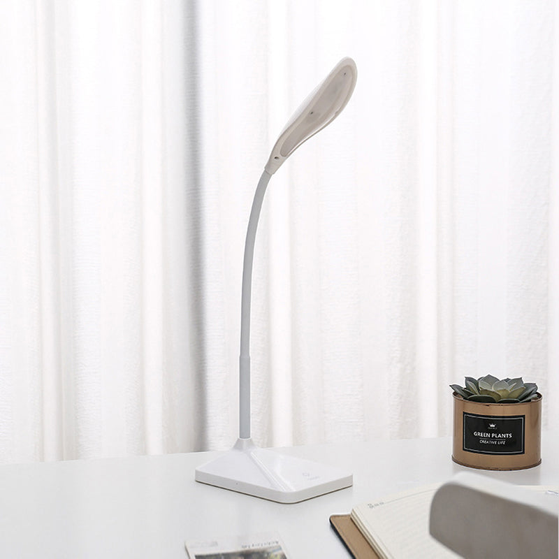 Modern Touch Control Led Desk Lamp - Rechargeable Reading Light In Blue/Pink/White