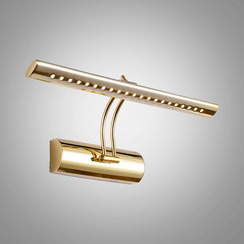 16/21.5 Modern Metal Led Bathroom Vanity Wall Sconce In Gold Finish