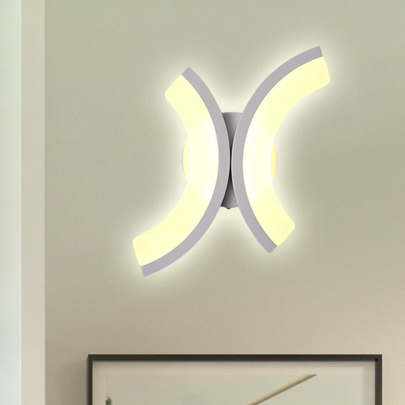 Minimalist Geometric Led Wall Sconce Warm/White Light