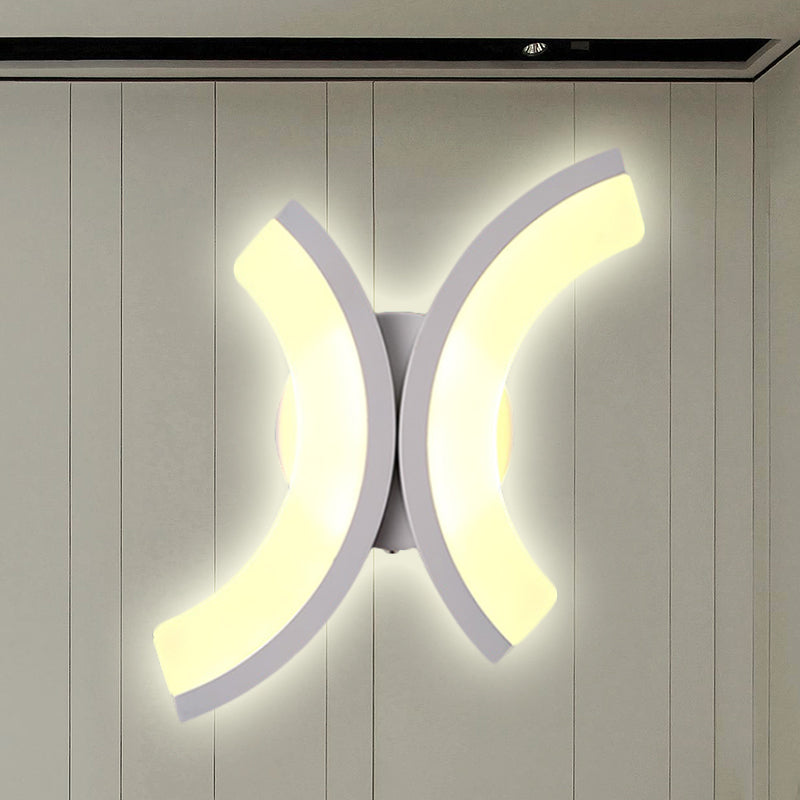 Minimalist Geometric Led Wall Sconce Warm/White Light