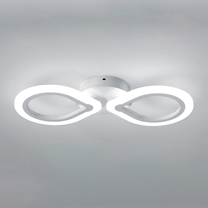 Modern Waterdrop Acrylic Wall Sconce Light - Simple Design With White Led 1/2 Lights Elegant