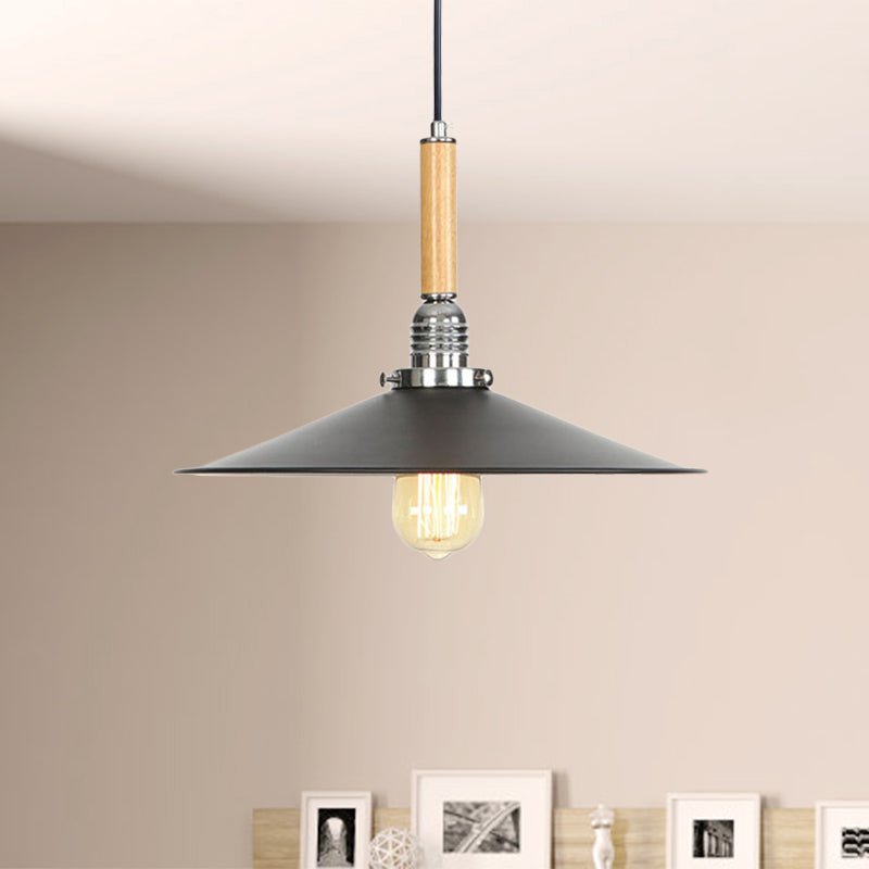 Adjustable Metallic Saucer Pendant Light - Industrial Ceiling Hanging For Kitchen