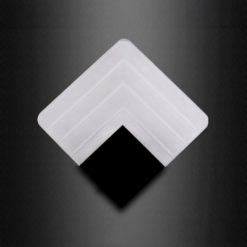 Square Led Wall Sconce - 5.5/8 Width Acrylic Light Aged Silver/Black Finish
