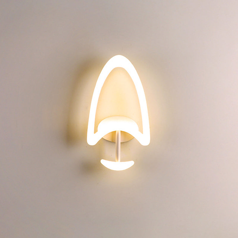 Modern Tree-Shaped Led Wall Lamp With Acrylic Shade In Warm/White Light - Ideal For Bedrooms