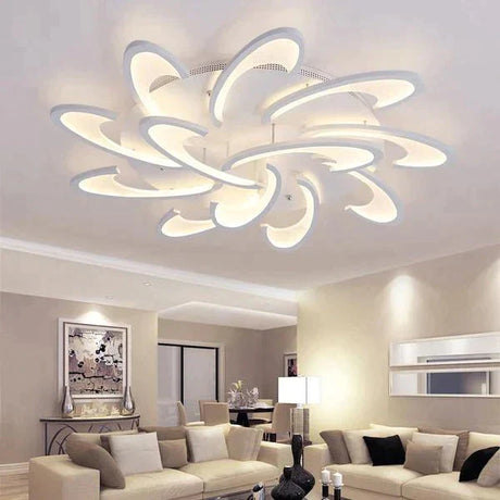 Remote Control Led Ceiling Lights With Ultra-Thin Acrylic Flush Mount Lamp