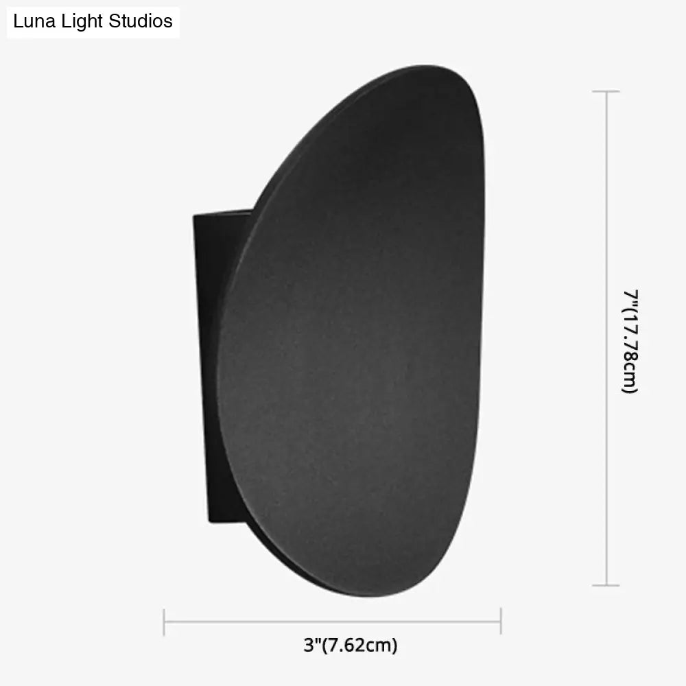 7W Led Round Wall Sconce - Modern Style Bedroom Lighting