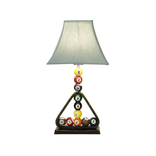 Flared Blue Studylight Kids 1-Light Book Light With Billiard Ball Decor - Perfect For Reading