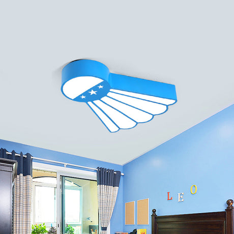 Kindergarten Ceiling Mounted Led Light For Kids Badminton Room (Blue/Green/Red) Blue