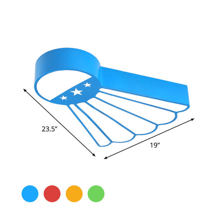 Kindergarten Ceiling Mounted Led Light For Kids Badminton Room (Blue/Green/Red)