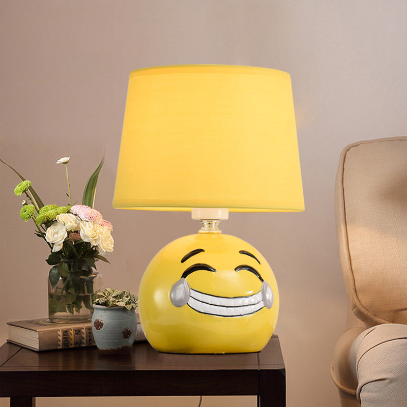 Cartoon Head Desk Lamp With Smiling Face & Reading Light Ideal For Study Rooms Yellow / Smile