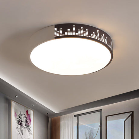 Modern White-Khaki Led Acrylic Ceiling Mounted Light For Bedroom
