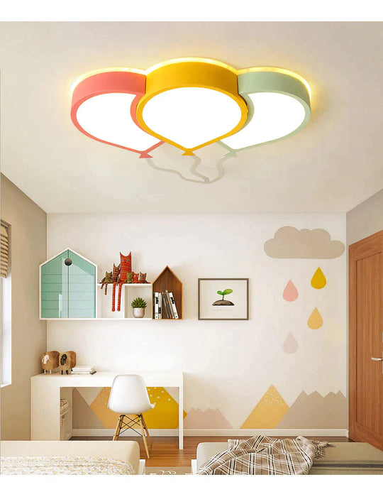 Modern Color Led Creative Nordic Balloon Ceiling Lamp 60*40Cm 24W / White Light