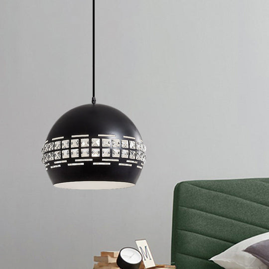 Modern Black Metal Pendant Ceiling Lamp with Minimalist Design