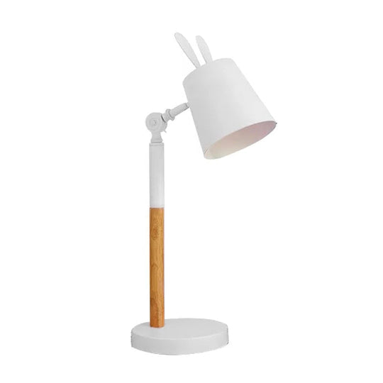Rotatable Metal Bunny Desk Light - Modern Stylish Lamp (White Finish)
