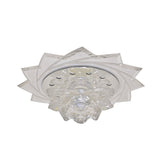 Modern Led Crystal Glass Lotus Ceiling Pendant Light - Flush-Mount Fixture
