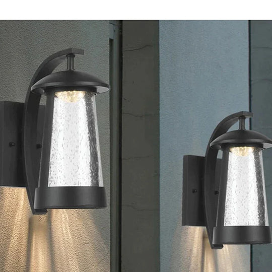 IP68 Waterproof Outdoor LED Wall Lighting Industrial Aluminum Black Lamp for Garden Porch Sconce Light 96V 220V Sconce Luminaire