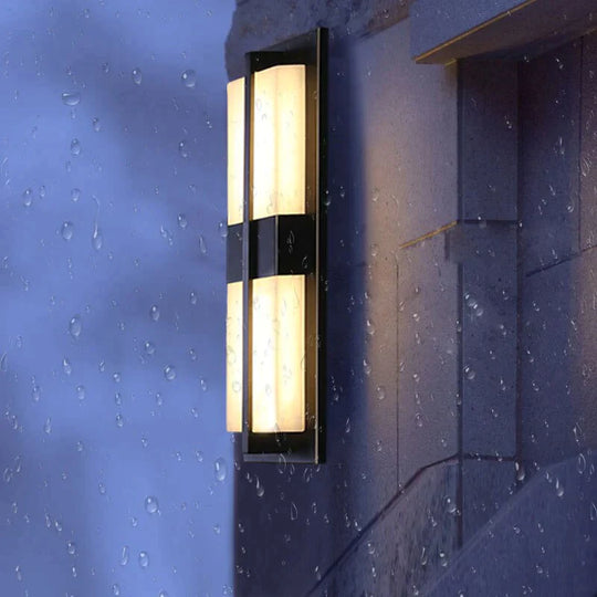 Moderne Outdoor Waterdichte IP65 Muur Gemonteerde Lamp Led Wall Verlichting Tuin Veranda Blaker Licht 96/220V Goud Zwart Blaker Armatuur