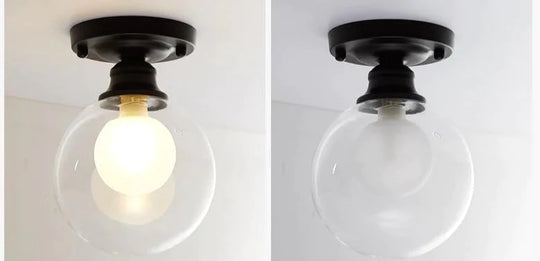 Modern Minimalist Glass Bulb Lamp Ceiling Lamp