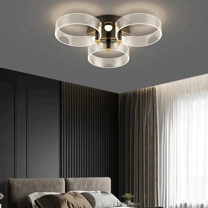 New Modern Simple Bedroom Lamp Ceiling 3 / White Light