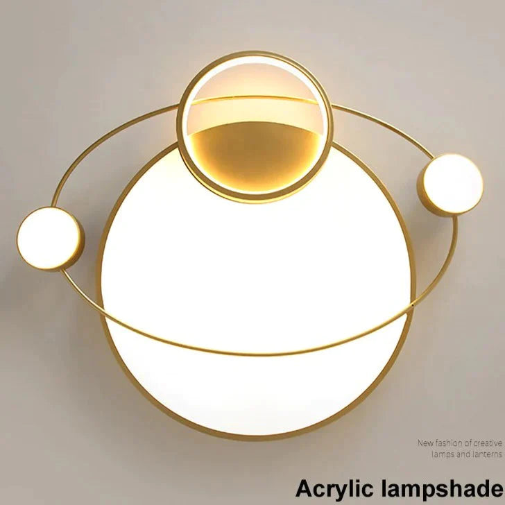 Nordic Bedroom Room Lamp Planet Ceiling Lamp