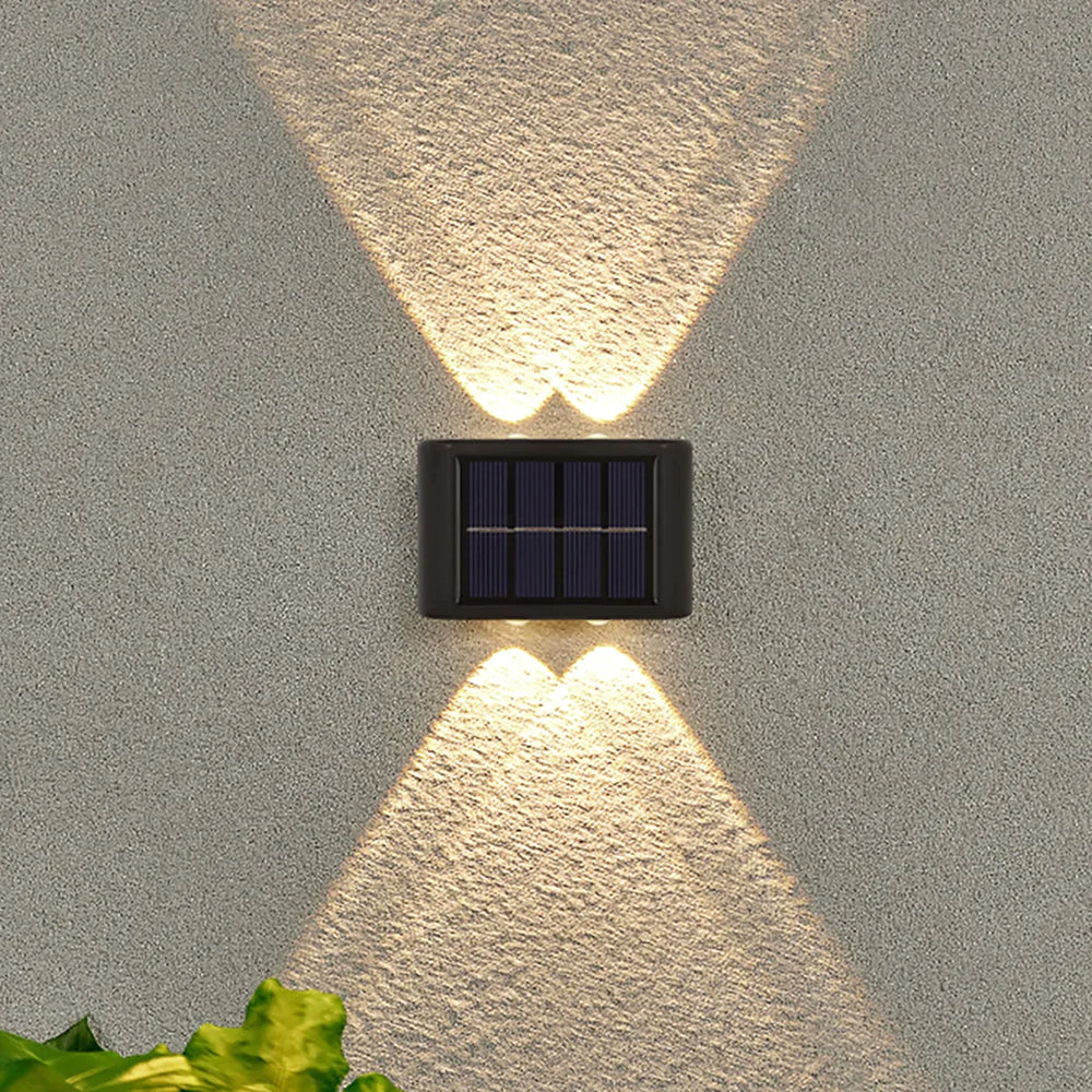 Solar Wall Lamp Outdoor Waterproof Up And Down Luminous Lighting