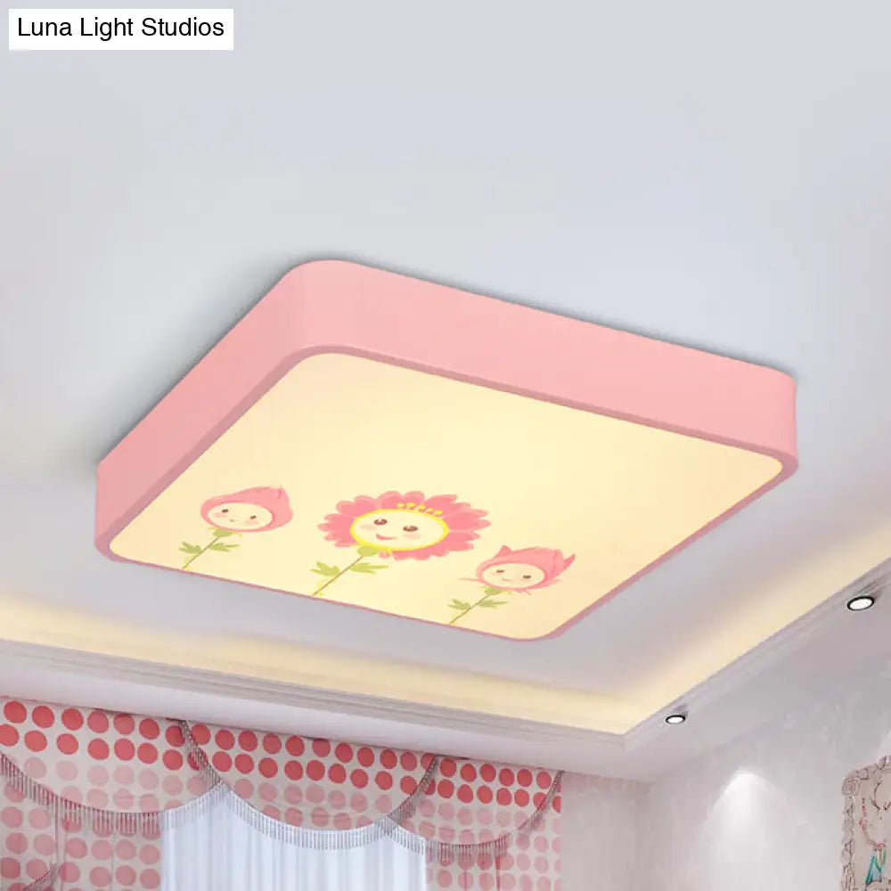 Acrylic Cartoon Flush Mount Ceiling Light For Kid’s Bedroom