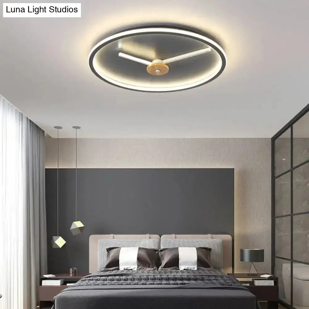 Acrylic Led Bedroom Flush Mount Lamp