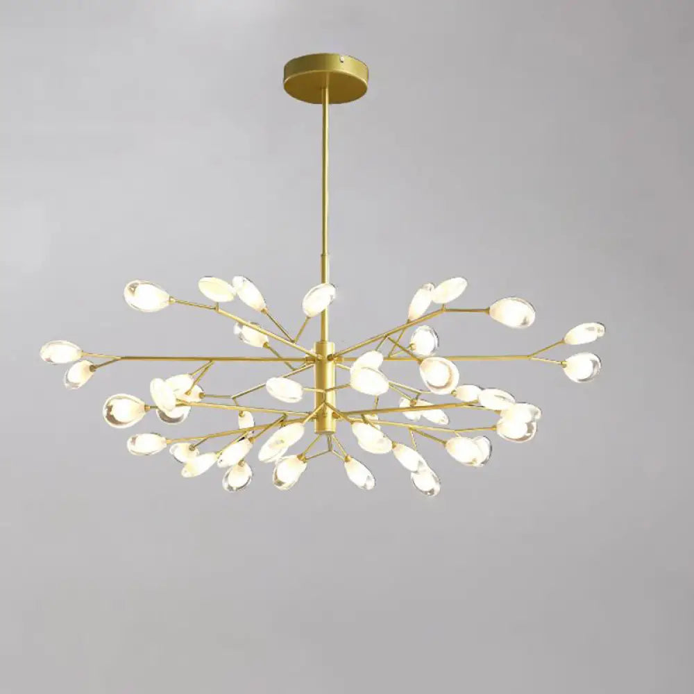 Acrylic Led Chandelier Pendant Light - Minimalist Tree Branch Design For Living Room Ceiling Lamp 48